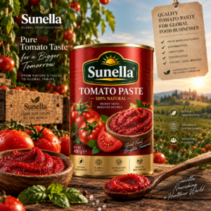 Sunella bulk tomato paste for global B2B buyers, food manufacturers, importers and distributors